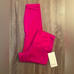 Lululemon Align high rise pant 25” hot pink tone. Passionate. Size 10.